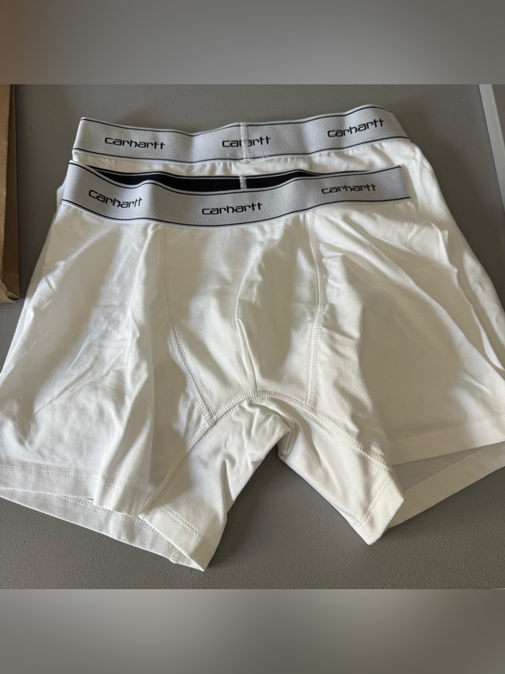 Carhartt White Men’s Stretch Boxer Briefs - Twin Pack